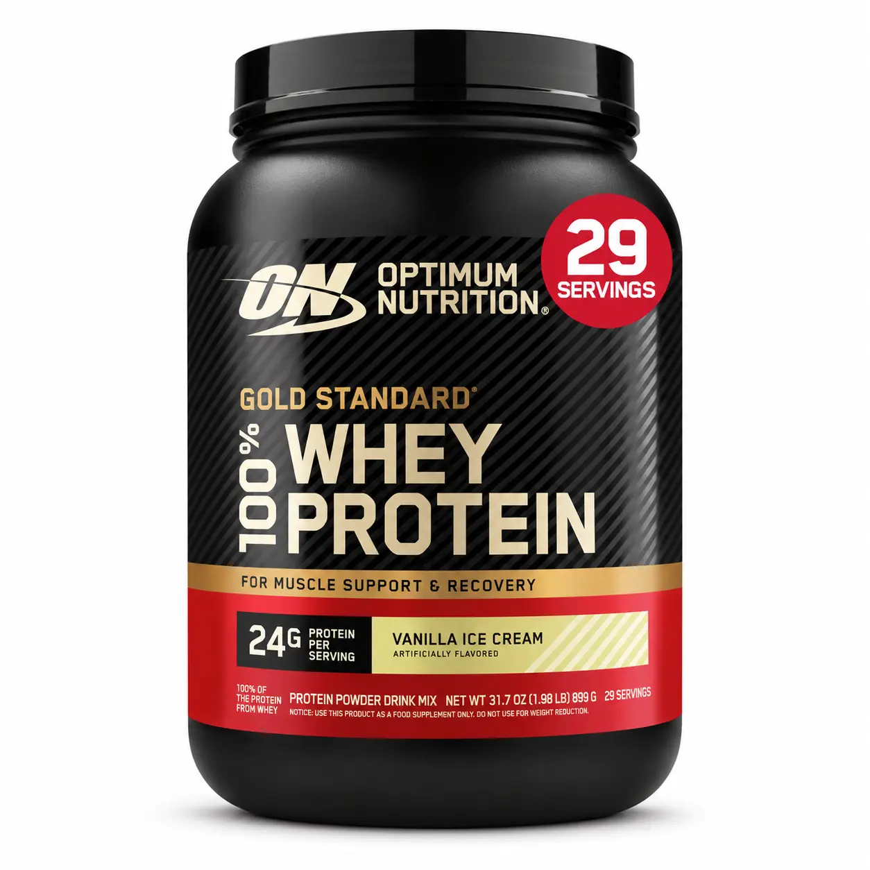 Optimum Nutrition Estándar dorado 100% Proteína de Suero de Leche en Polvo
